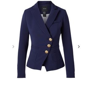 smythe wrap blazer white